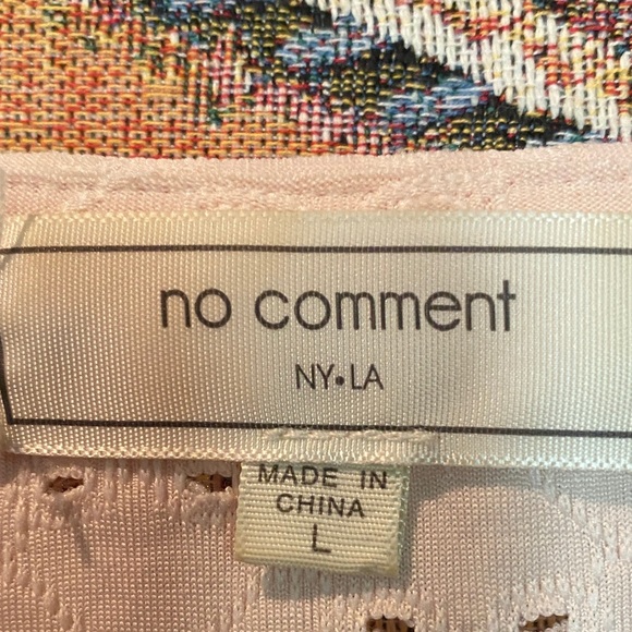 5 for $30 Elegant Light Pink Eyelet Blouse - Picture 2 of 3